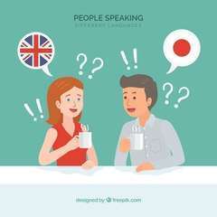 People speaking different languages