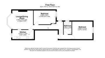 Floorplan flat 2  first floor   1 