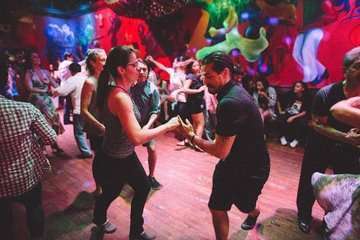 Live salsa dancing