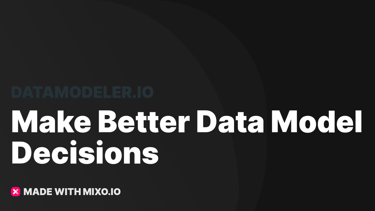 datamodeler.io - Data Modeling Knowledge Base