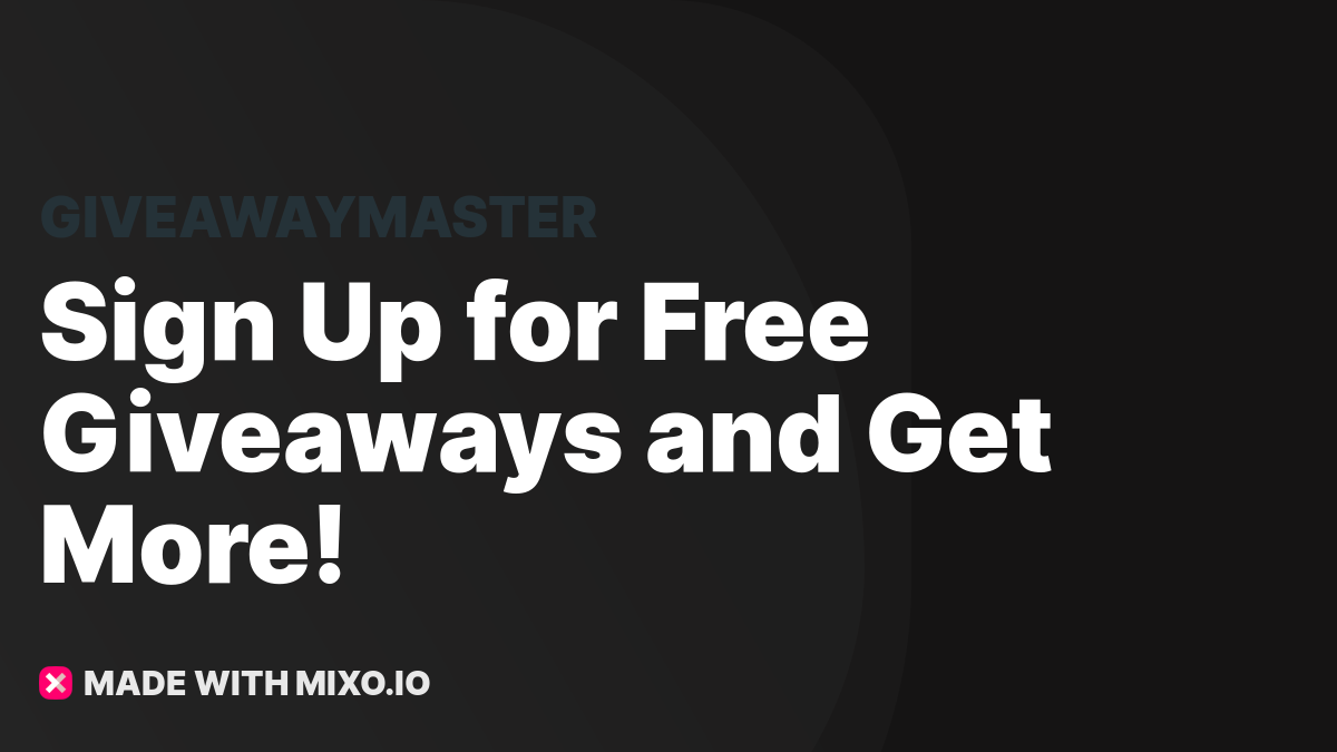 Free Giveaways | Sign Up and Win!