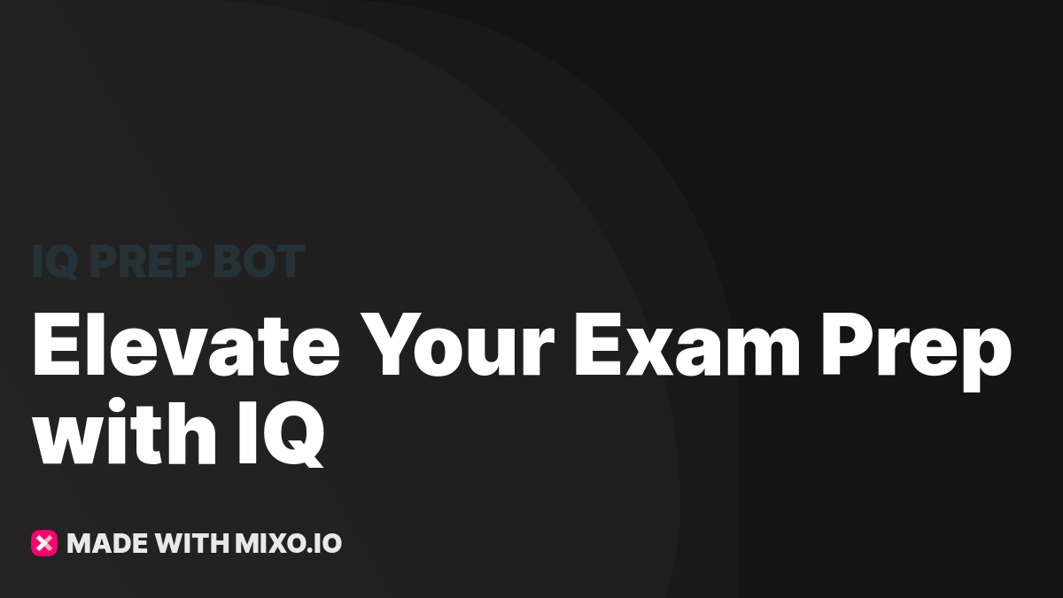 IMPORTANT QUESTION AI - AI Chatbot for Entrance Exam Preparation