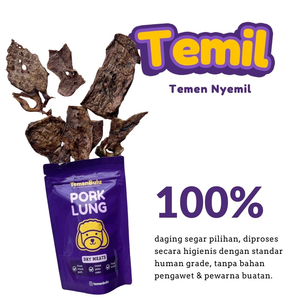 Pork Lung Jerky – Snack Paru Babi untuk Anabul