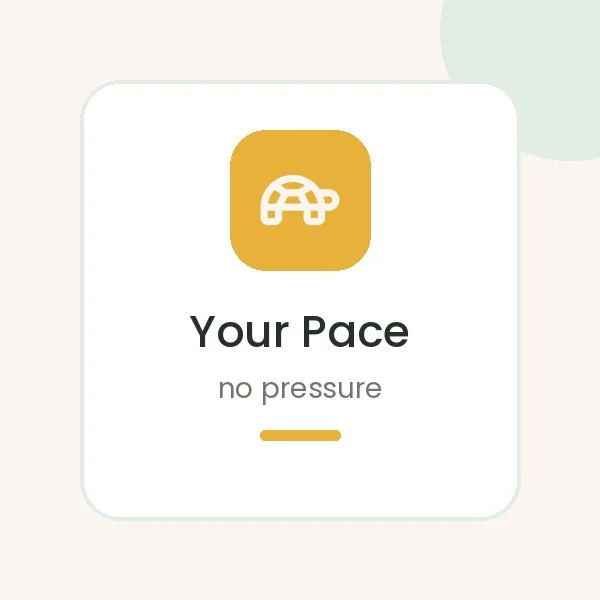 Nutrition care at your pace, no pressure