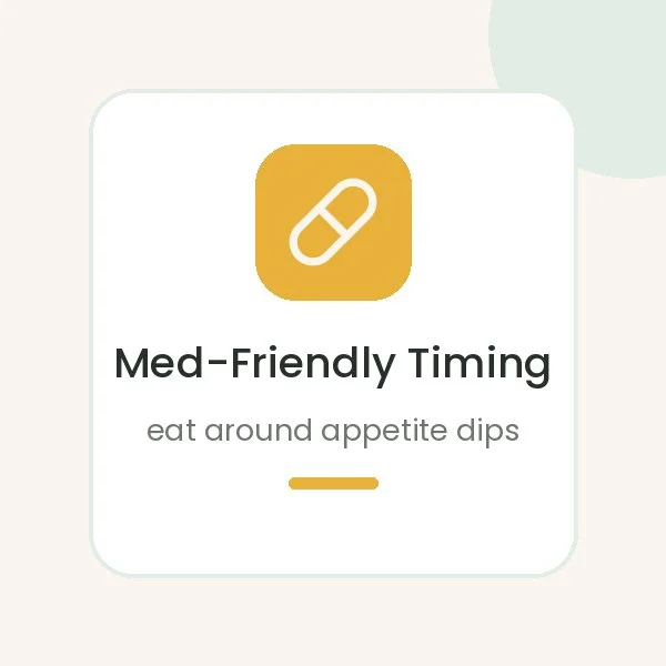 ADHD medication and appetite nutrition support