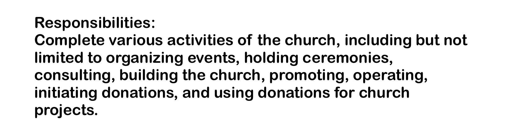 <span>Responsibilities</span>