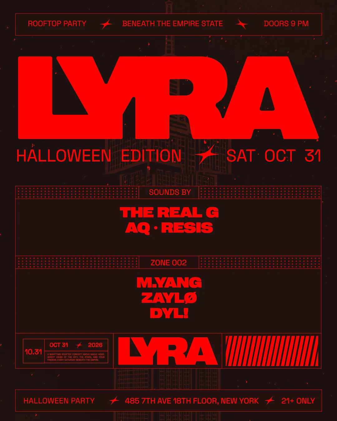 <span>NYC: Saturday, October 31, 2026</span>