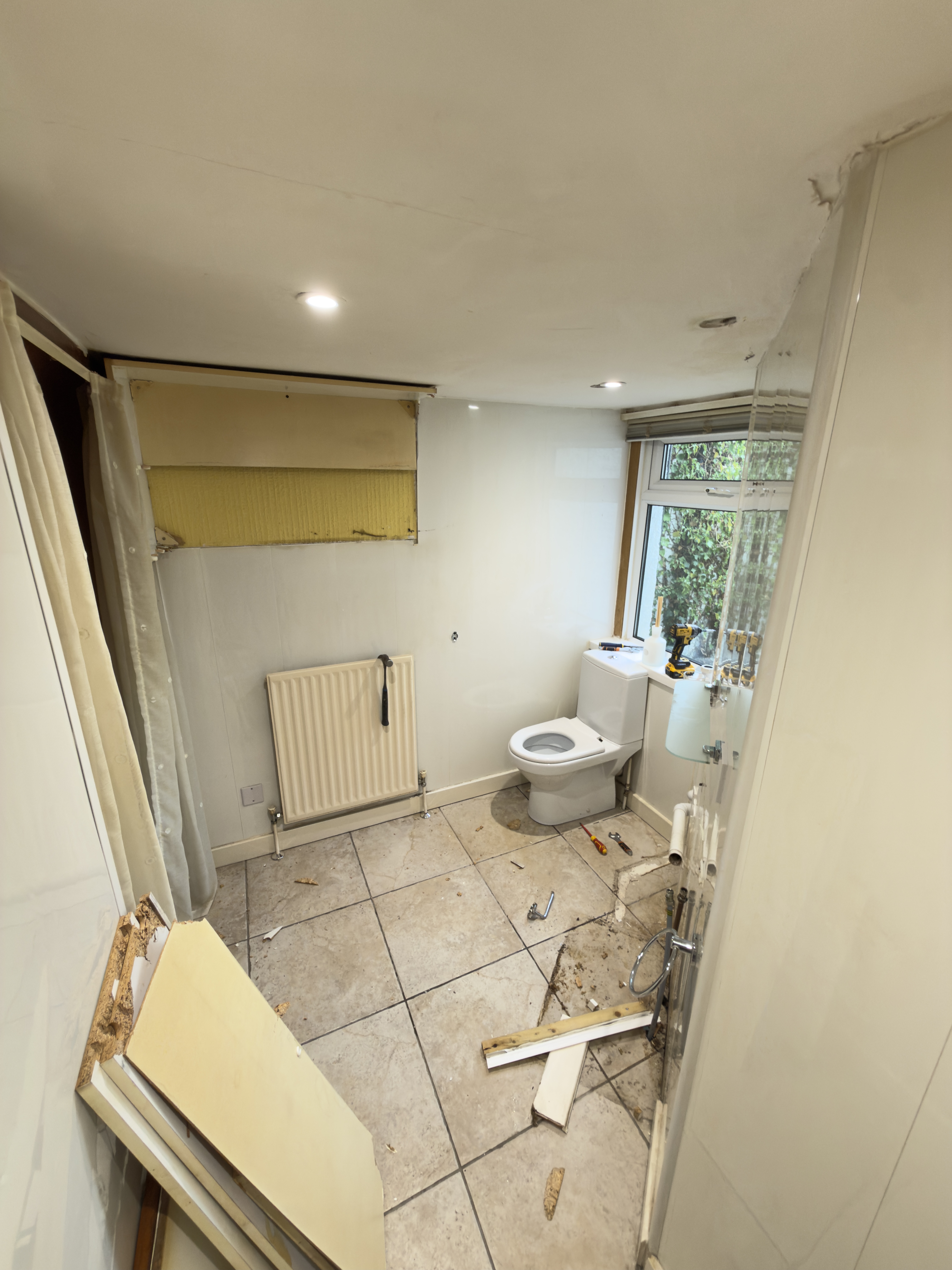 Transforming an Understairs WC into a Modern Shower Room in Hillington, Glasgow