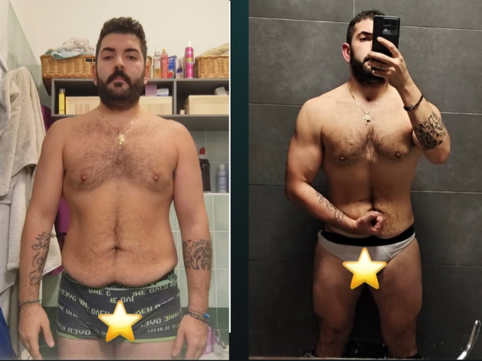 <p>Ogni trasformazione è unica e racconta una storia di impegno e successo. Con il mio supporto , puoi raggiungere i tuoi obiettivi di fitness e benessere.</p>