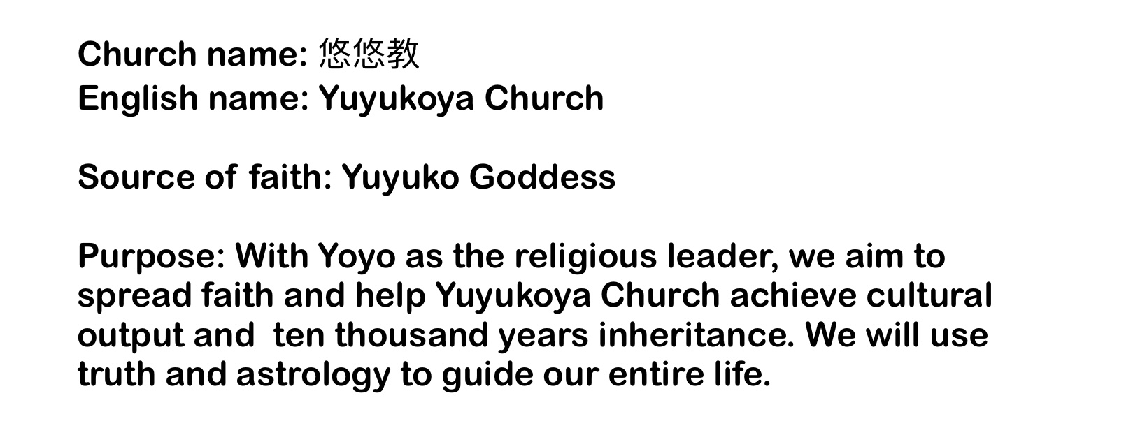 <span>Name & Goddess & Purpose</span>