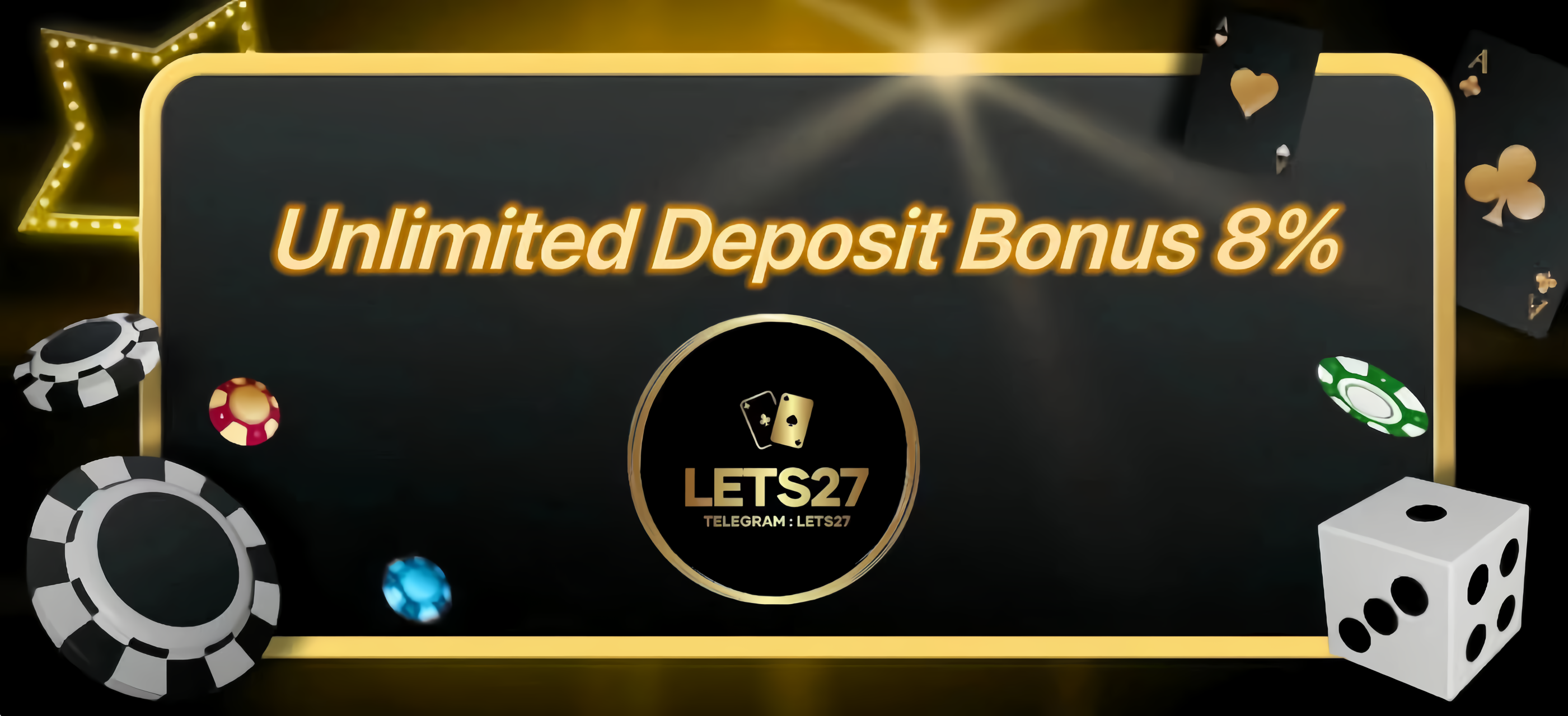 <span>Unlimited Deposit Bonus 8%</span>