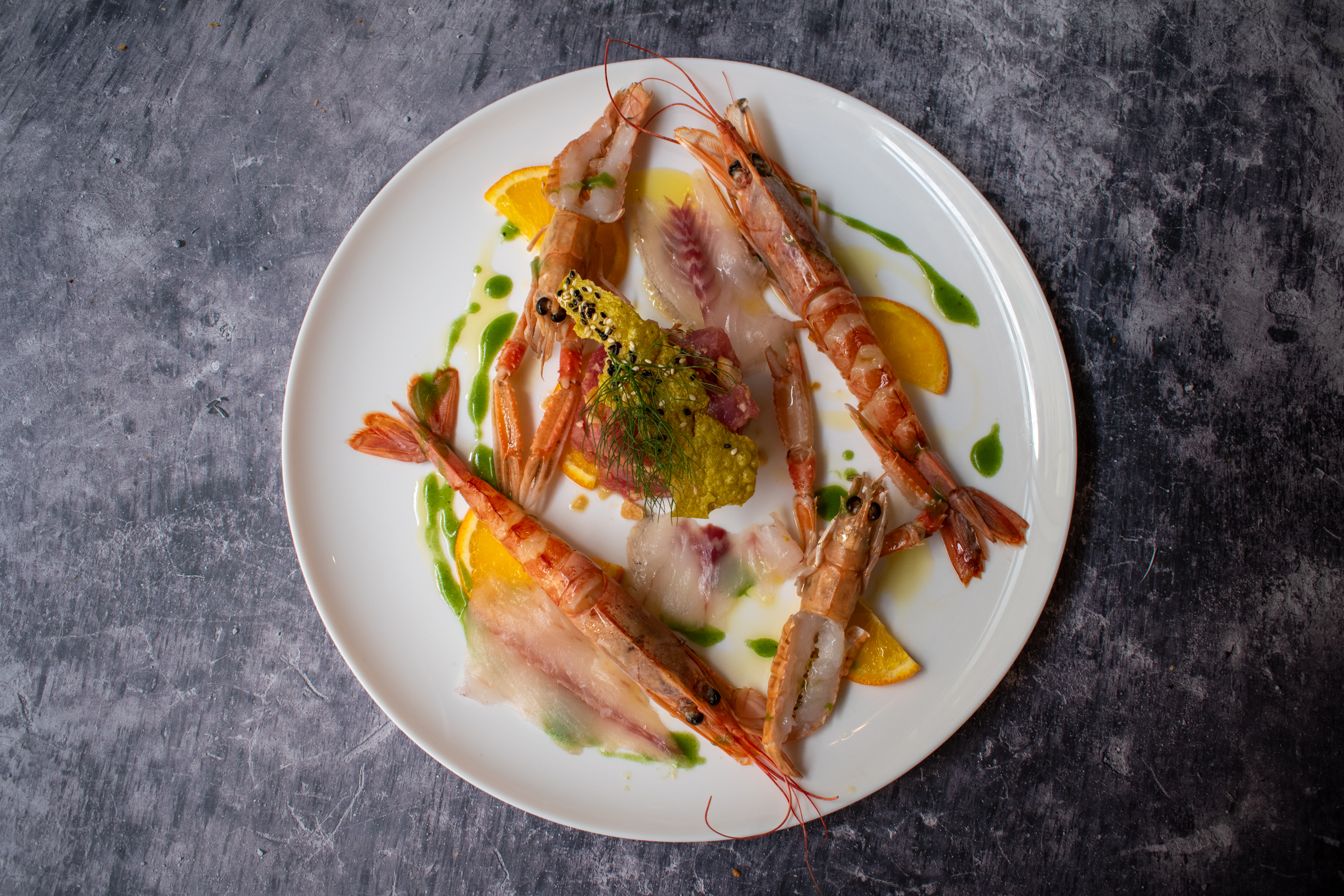 Piatti di pesce fresco