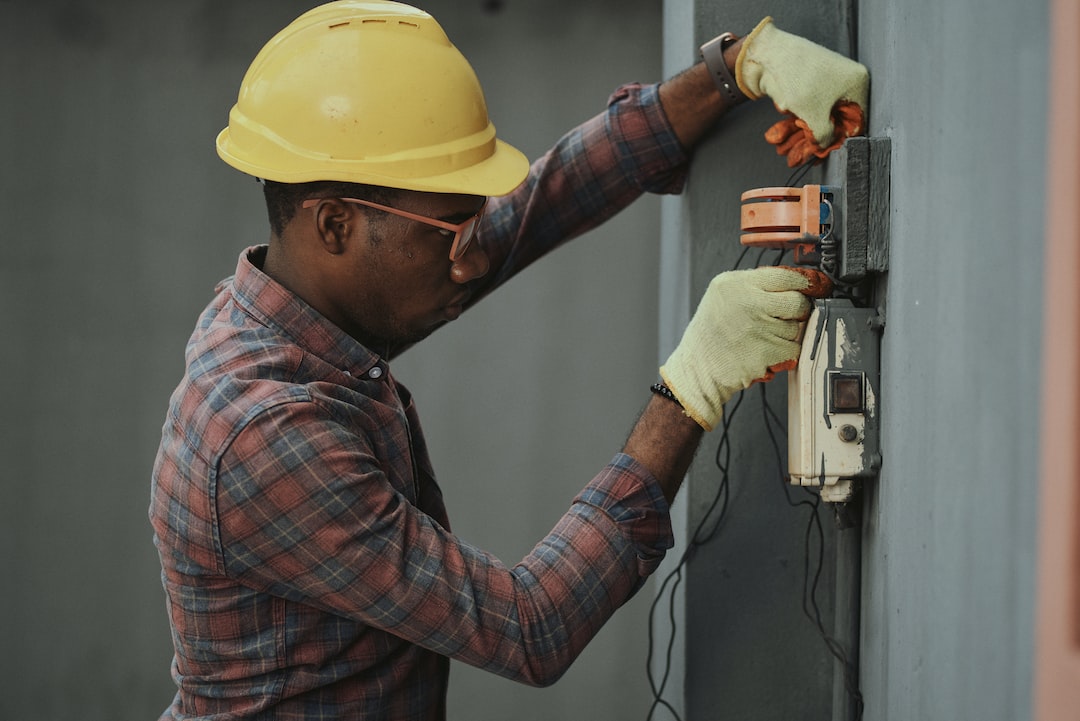 handyman fixing wiring