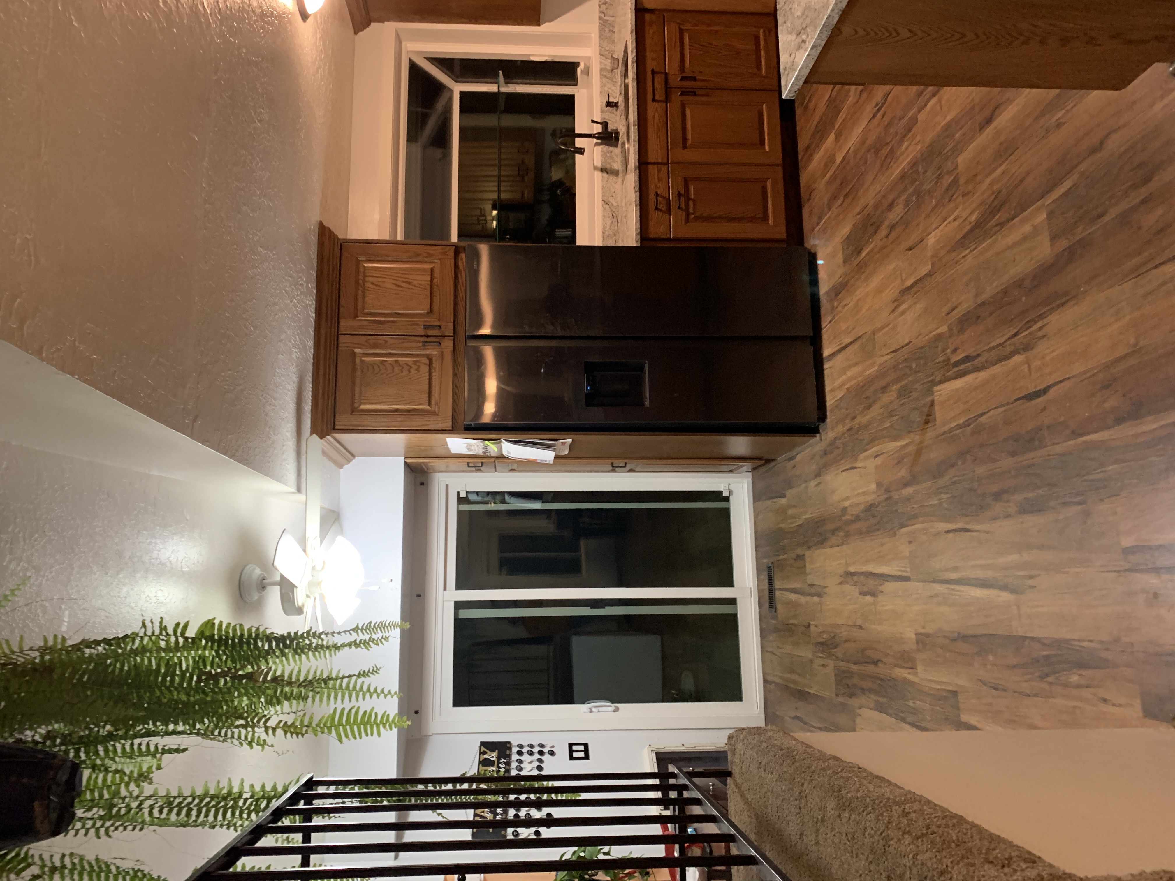 Energy-efficient entry door installed in a modern home