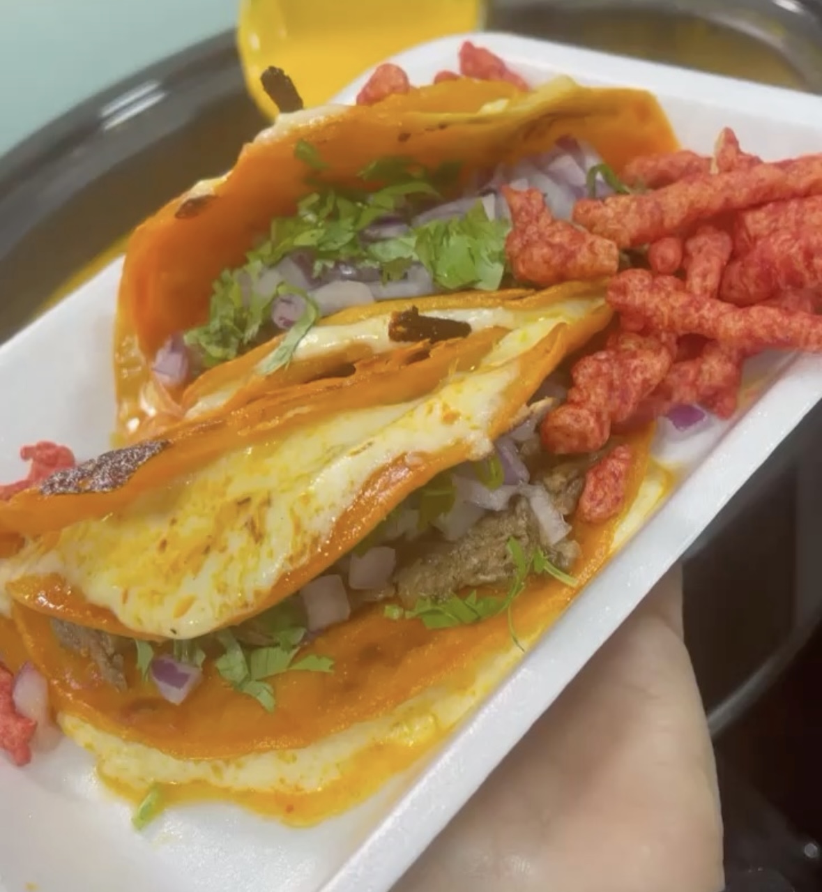 Hot Cheetos & Nacho Cheese