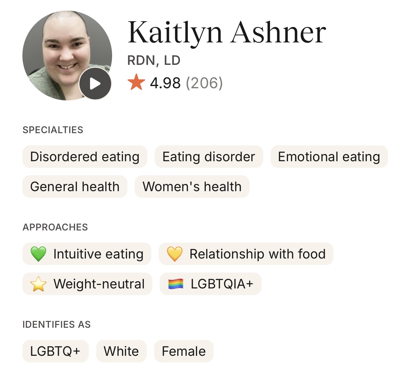 Kaitlyn Ashner Nutrition