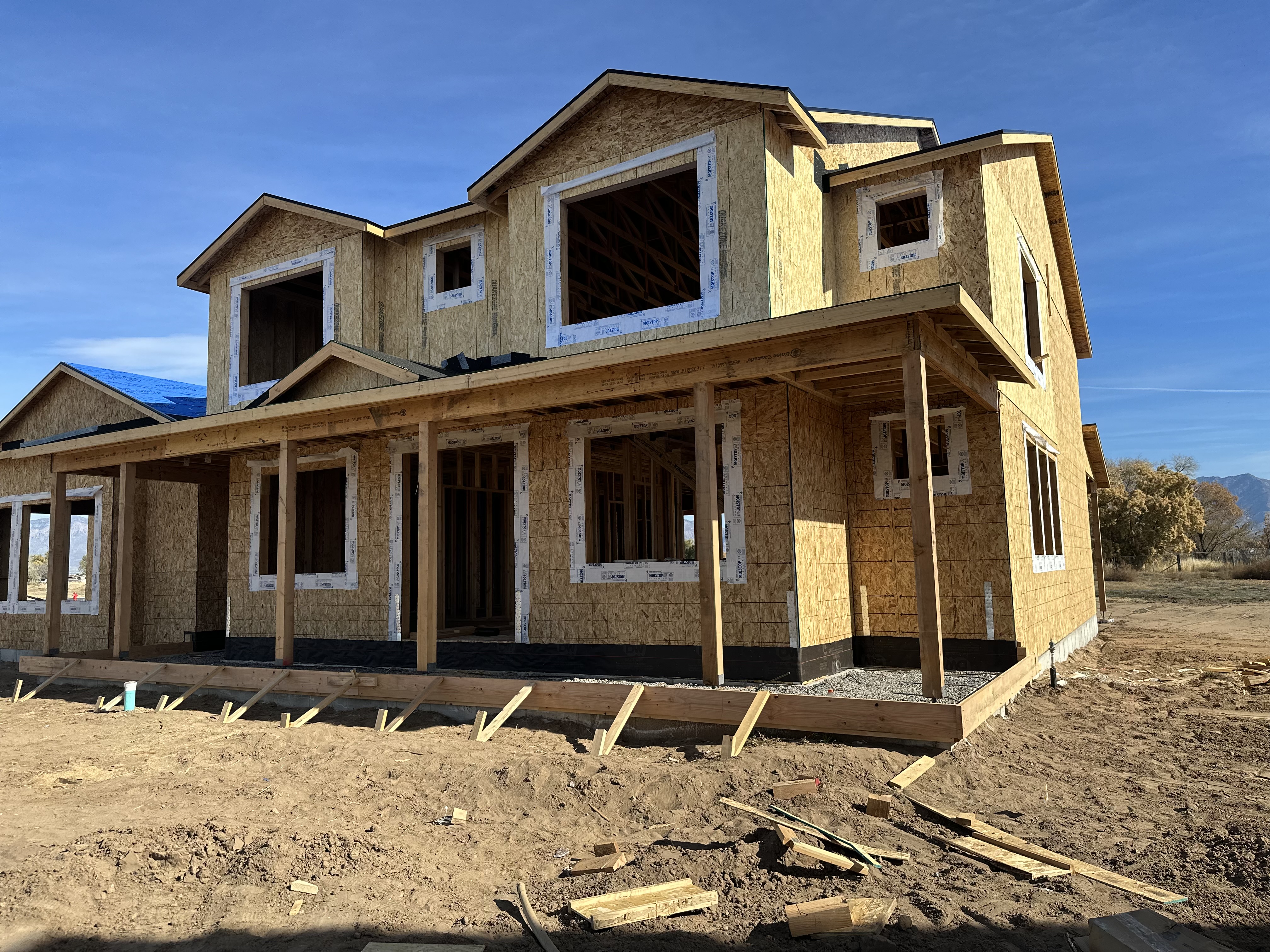 Newly installed siding on a residential home in Hooper, Utah