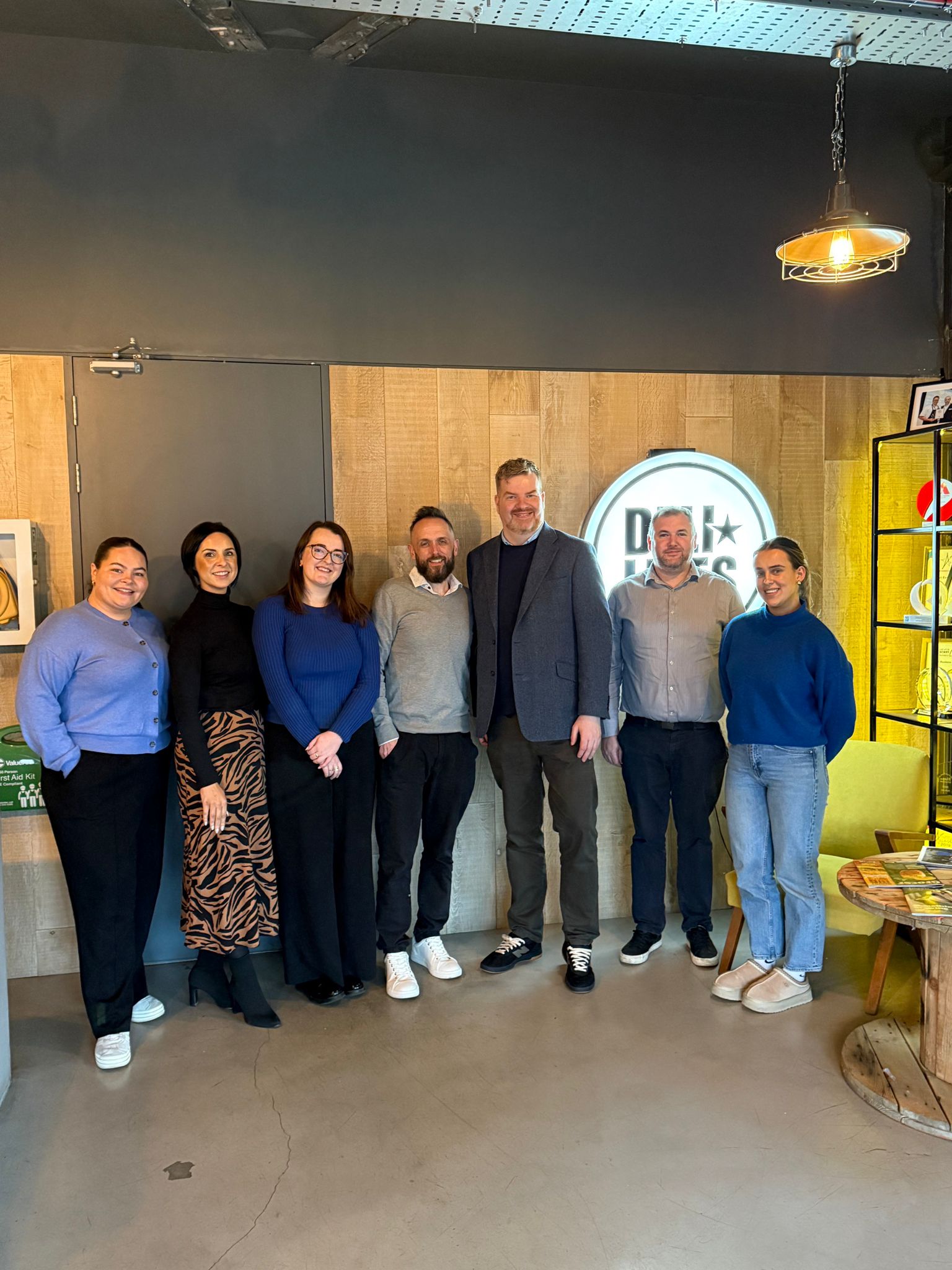 Delivering group coaching to the leadership team at Deli Lites Ireland