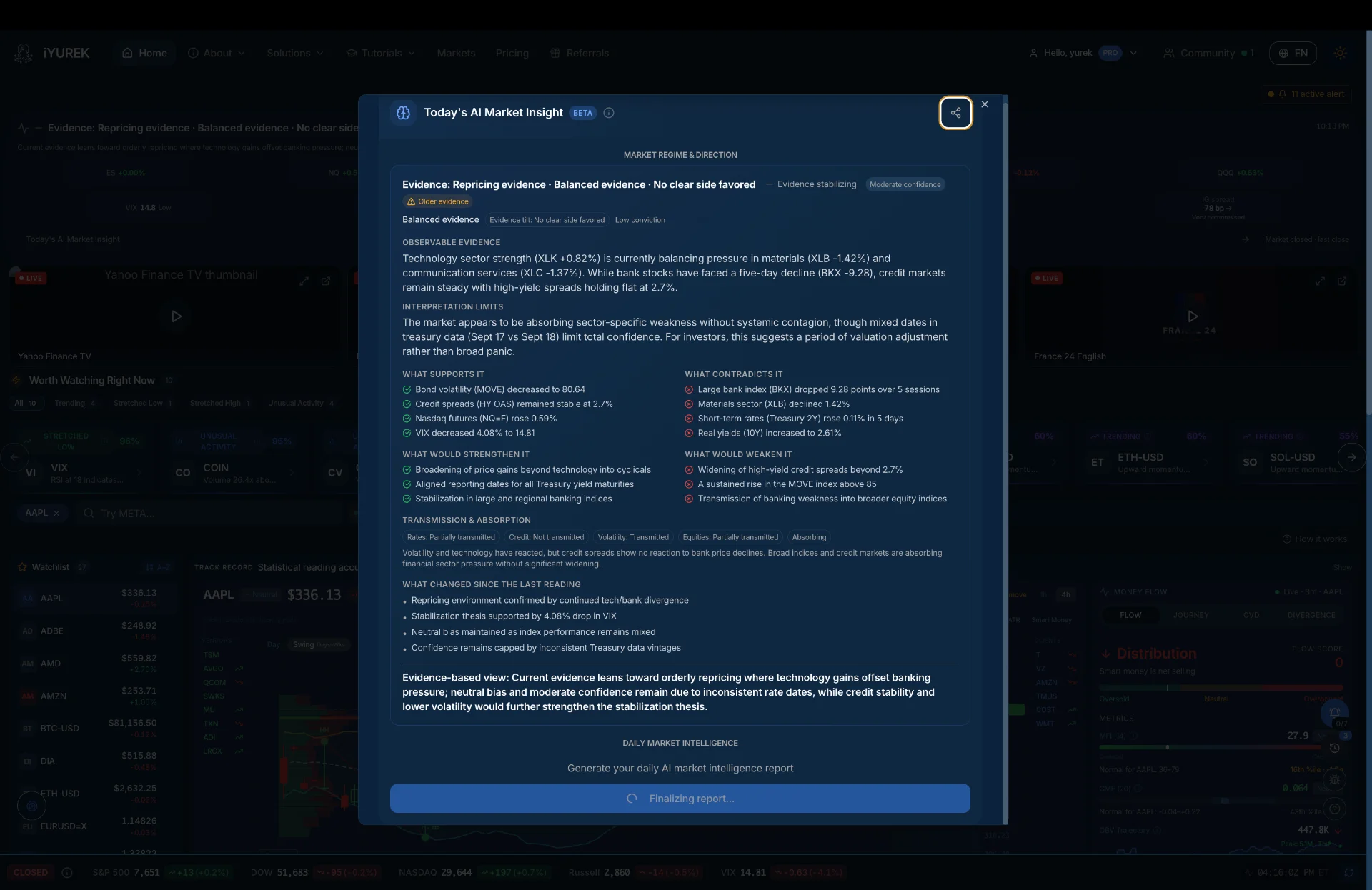 <span>Our Mission: Democratize financial intelligence.</span>