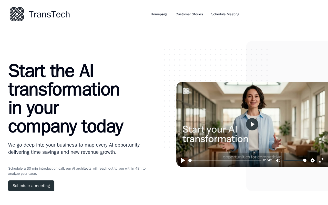 TransTech desktop website