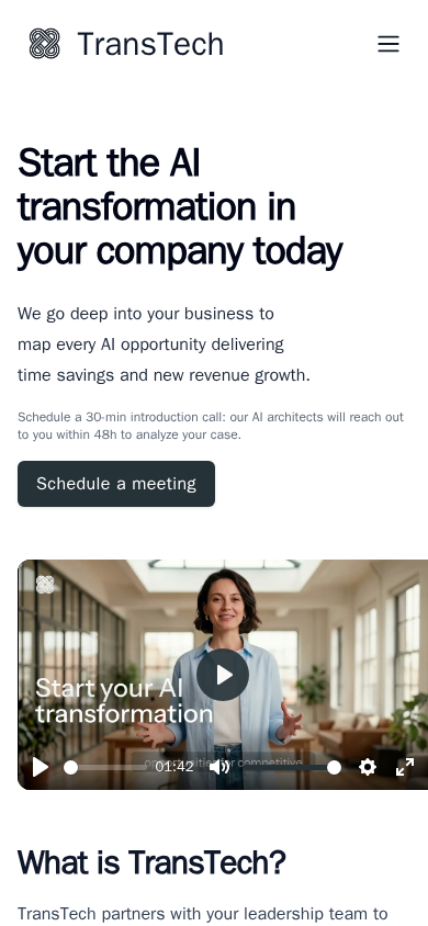 TransTech mobile website