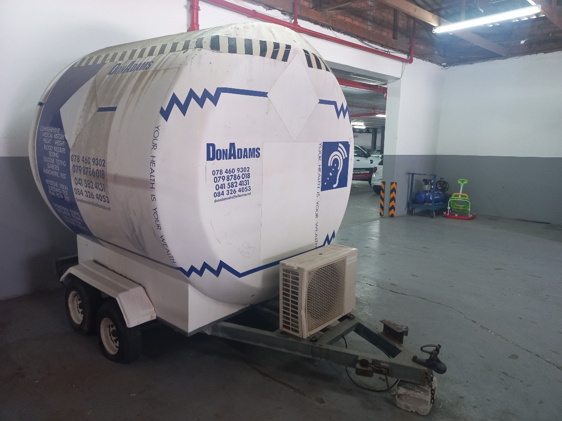 Round Audio Booth Trailer