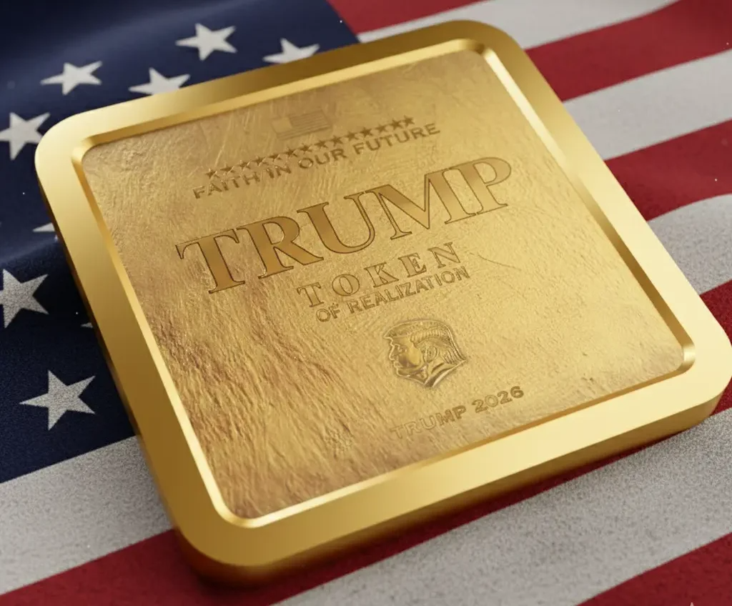 Trump Token of Realization gold-plated commemorative collectible
