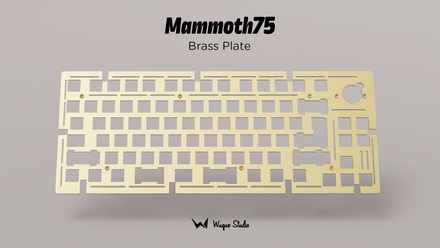 Mammoth75 Brass Plate