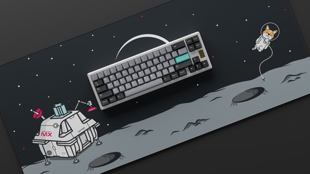 Lunar Landing Dark Space Deskmat