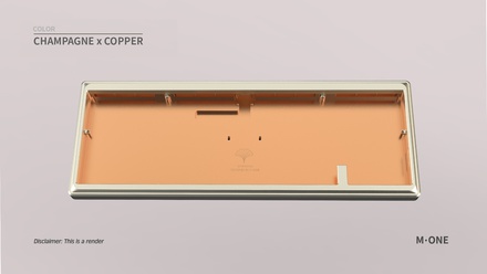 Ginkgo65 Pro - Champagne x Copper case & PVD Prism logo & HS non-flexcut PCB [GB]