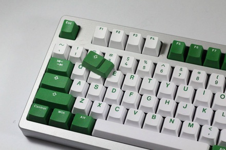 Vortex Green - Bi-Color PBT Double Shot Keycap Set