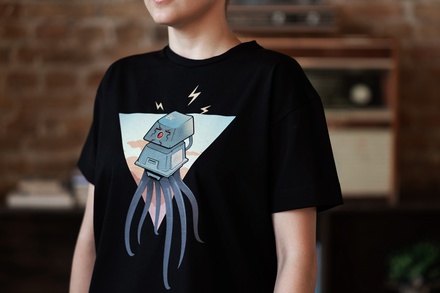 Clacktopus T-shirt Black (M)