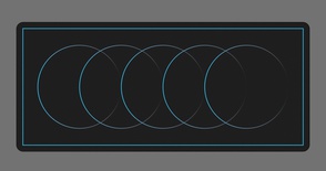 Minimal Rings Dark Blue Deskmat