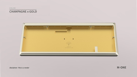 Ginkgo65 Pro - Champagne x Gold case & PVD Gold logo & HS non-flexcut PCB [GB]