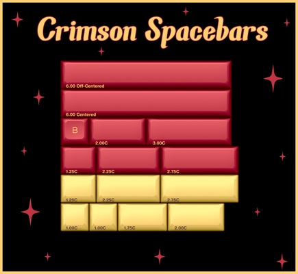 KAT Explosion Crimson Spacebars