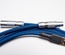 Non-coiled LEMO custom USB cable/ Blue Carbon