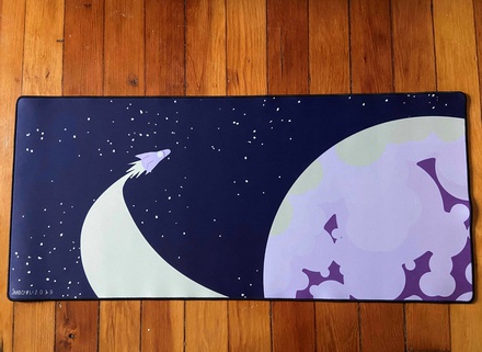 Moon Dust Deskmat (Rocket)