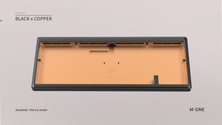 Ginkgo65 Pro - Black x Copper case & PVD Black logo & HS non-flexcut PCB [GB]