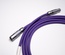 Non-coiled LEMO custom USB cable/ Vivid Violett
