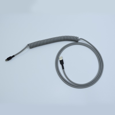 Light Gray / Gray Techflex / Black Heatshrink 1m USB C