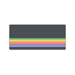 Charcoal Grey Rainbow Deskmat