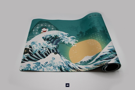 Kanagawa Deskmat Mint