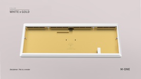Ginkgo65 Pro - White x Gold case & PVD Gold logo & HS non-flexcut PCB [GB]