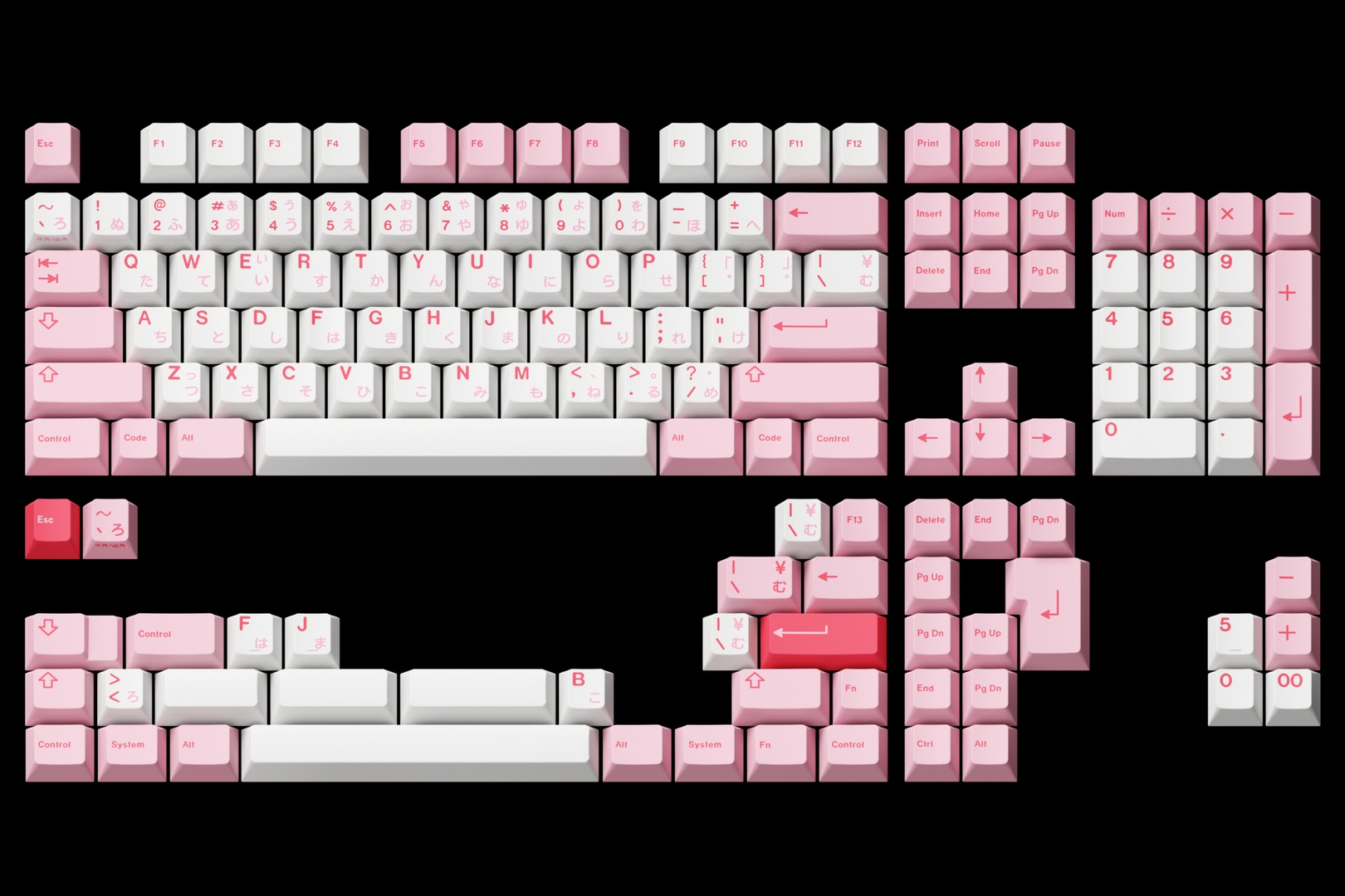 GMK Hazakura Hiragana-Sub Base Kit [Pre-order] | mykeyboard.eu