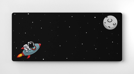 To The Moon Dark Deskmat