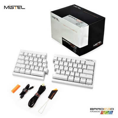 Mistel MD600 RGB White ANSI MX Blue