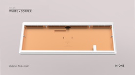Ginkgo65 Pro - White x Copper case & PVD Gold logo & HS flexcut PCB [GB]