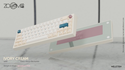 Zoom65 V2 Ivory Cream [Anodized  Pink weight] [GB]