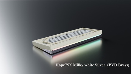 Hope 75 X Premium - Milky White Brass Silver