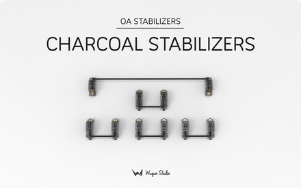 Translucent charcoal stabs 2U with housing